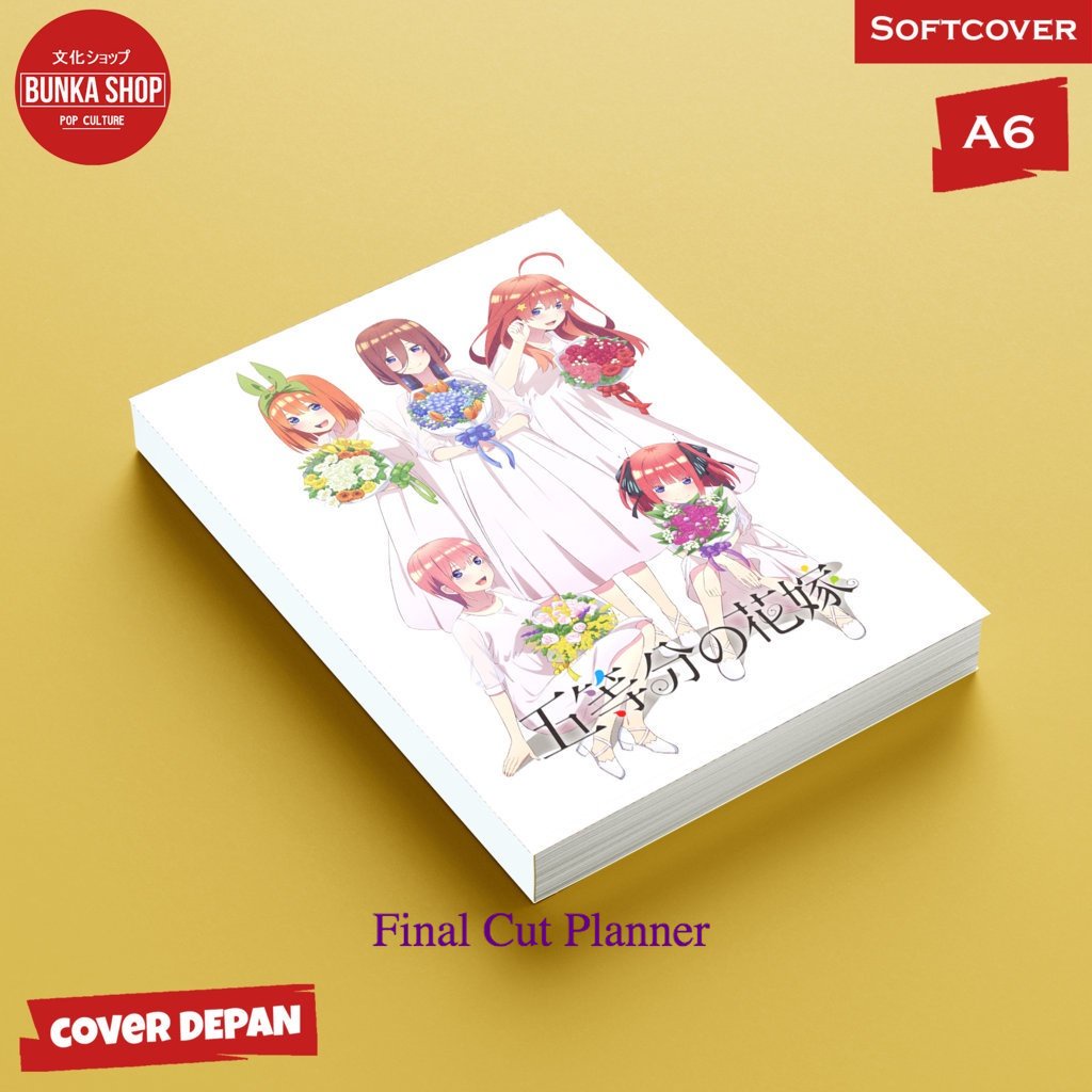 

Buku tulis polos/bergaris Anime Go Taubun 3 Group Softcover A6 Buku Tulis Catatan Notes Agenda Planner Jurnal