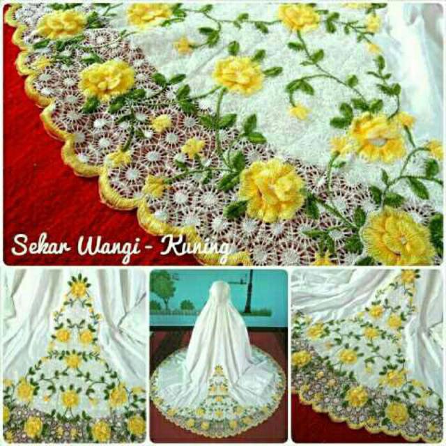 MUKENA SEKAR WANGI/MUKENA BALI/MUKENA BORDIR/MUKENA/MUKENA VELVET/GROSIR TANAH ABANG/FREE ONGKIR