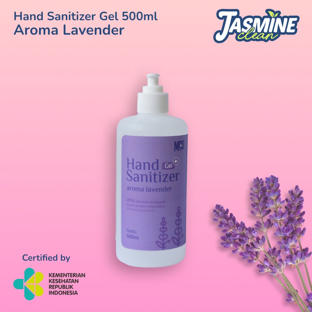 JASMINE CLEAN - Hand Sanitizer Wangi Lavender Gel 500ml