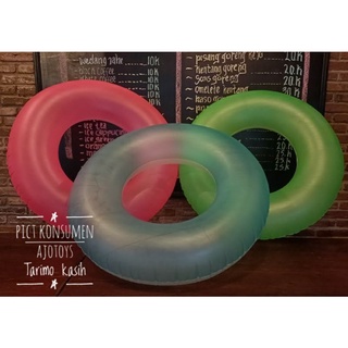 Bestway Inflatable forsted neon Swim ring 91cm ban renang  