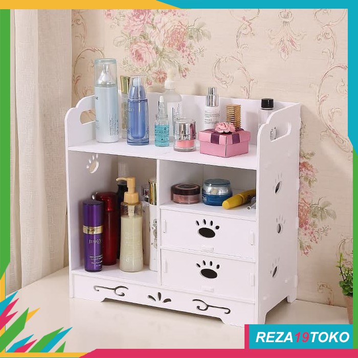 RAK KOSMETIK KAYU / RAK KOSMETIK DESKTOP / RAK KOSMETIK GANTUNG / RAK KOSMETIK SERBAGUNA RAK149