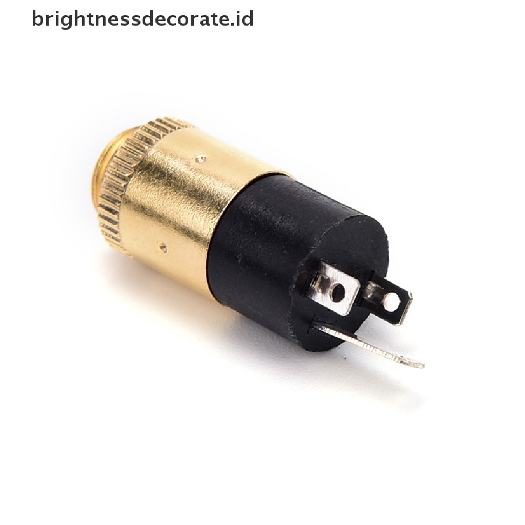(Birth) 5pcs Konektor Jack Audio 3.5mm Female Pj392 Warna Emas Untuk Headphone