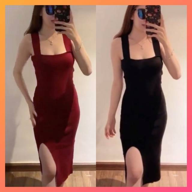 Dress Emma Rajut BG9  / DRESS / TERUSAN / DRESS RAJUT WANITA KOREA / BODYCON / MURAH / BEST SELLER