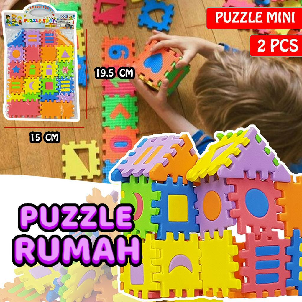 (BISA COD) Mainan Puzzle/ Puzzle Spons/  Mainan Edukasi Puzzle Spons Rumah 8188