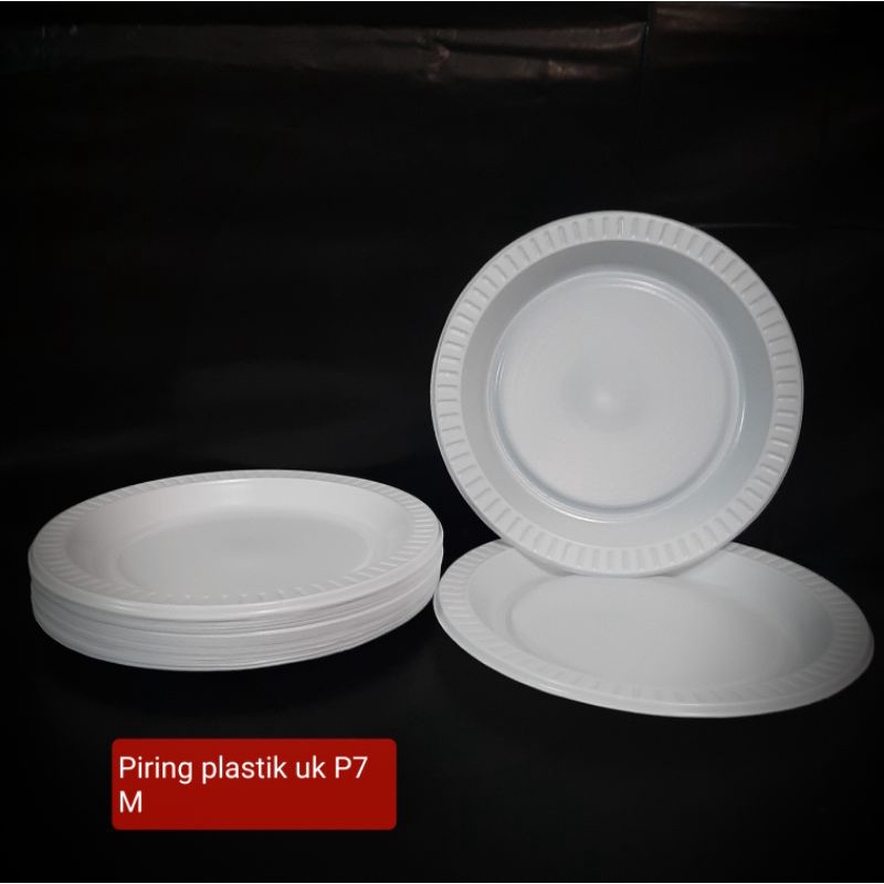 PIRING plastik P7 isi 50pcs / PIRING plastik sedang M / PIRING makan