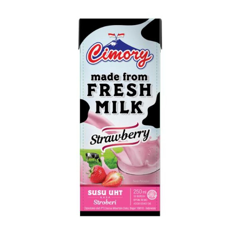 CIMORY YOGURT DRINK UHT 200 ML STRAWBERRY - MINUMAN SUSU UHT YOGURT