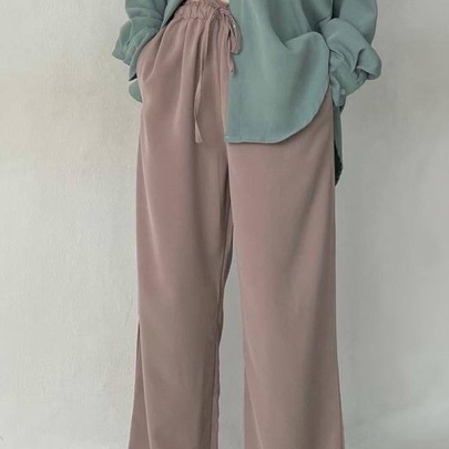 Cozy Pants - Celana Kulot Highwaist Wanita Celana Kantor Anti Kusut Kulot Formal