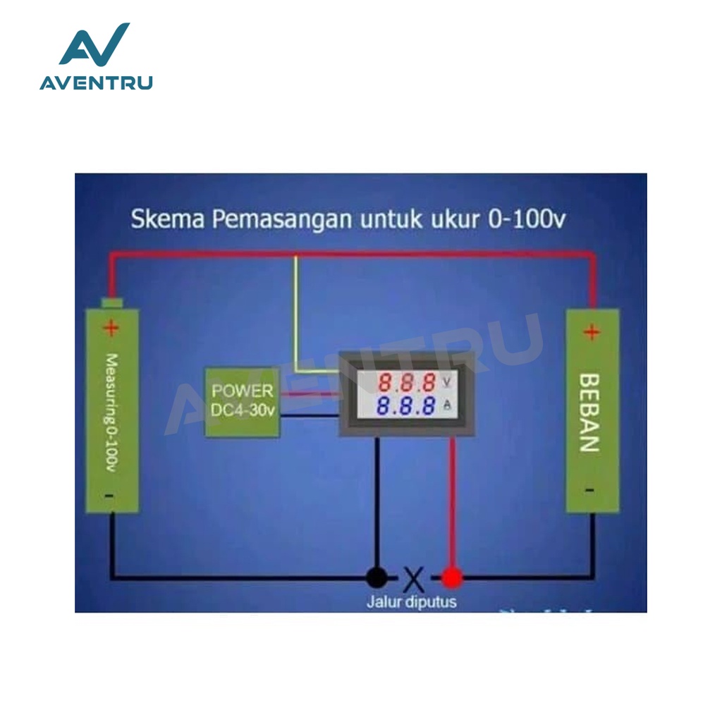 Dual Voltmeter Ammeter Volt Amp Ampere Amper Meter Digital 10A 0-100V Current Shunt Resistor 100A 75mV