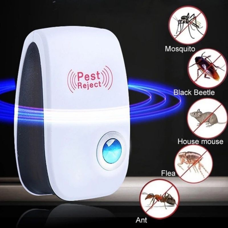 Pest Reject X Ultrasonic Alat Pengusir serangga tikus nyamuk lalat new Riddex Insektisida