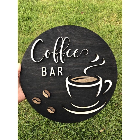 Papan Nama Toko / Papan Olshop / Wooden Sign Huruf Timbul INDOOR / papan iklan kayu