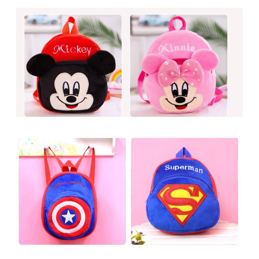 ☀ INDOLAND ☀ Tas Ransel Anak Karakter Bag Backpack Mini Motif Cartoon Cute Cod Import R115