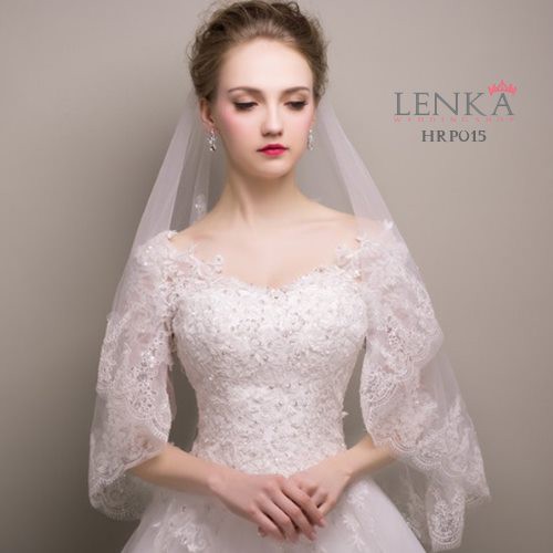 [BISA COD] AKSESORIS WEDDING LACE SLAYER PENGANTIN WANITA PUTIH HRP015