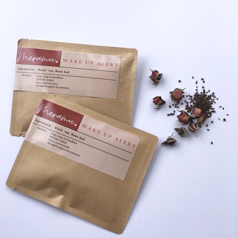 

teh kantong celup wake up alert rose blacktea