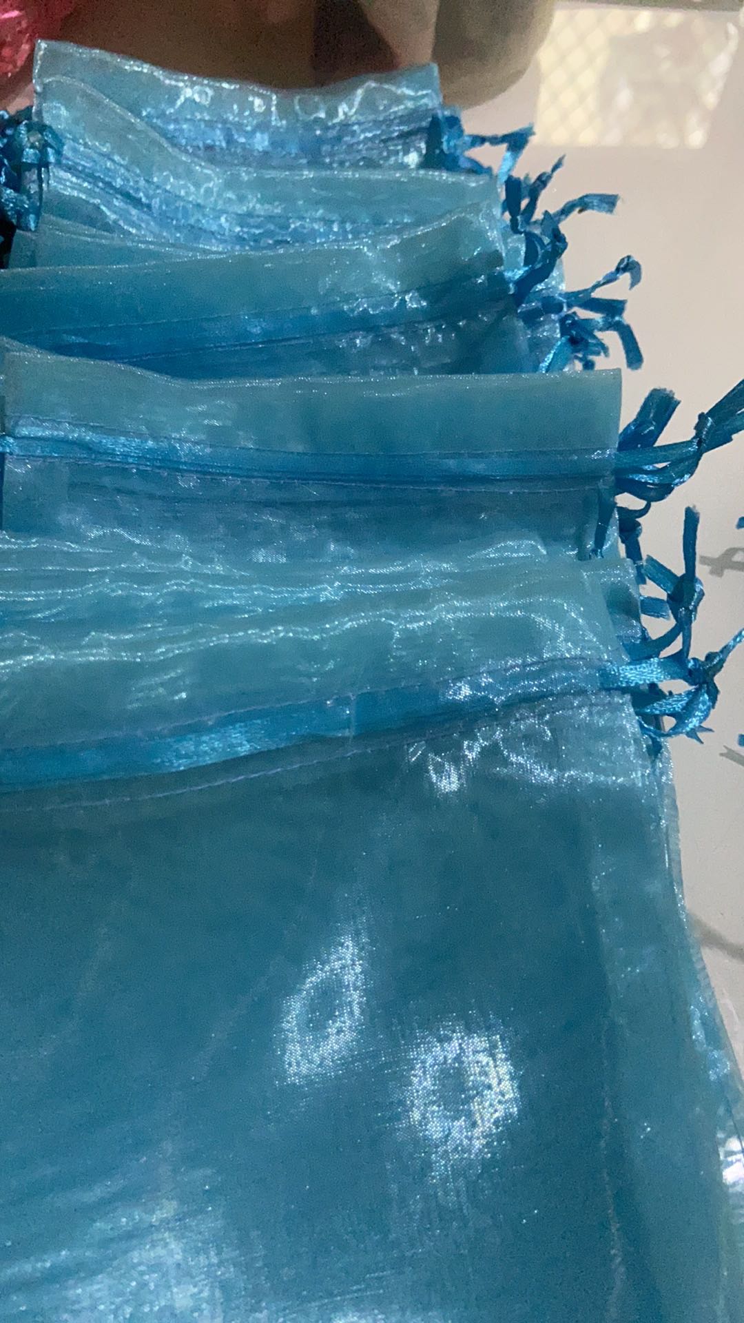 Kantong Serut Organdi/kantong Organza/kantong Kain Kaca