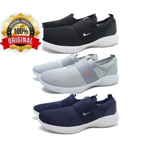 Promo Eagle "Jessica" Sepatu Kets Casual Running Wanita Women Berkualitas - Navy White, 36 - Hanya