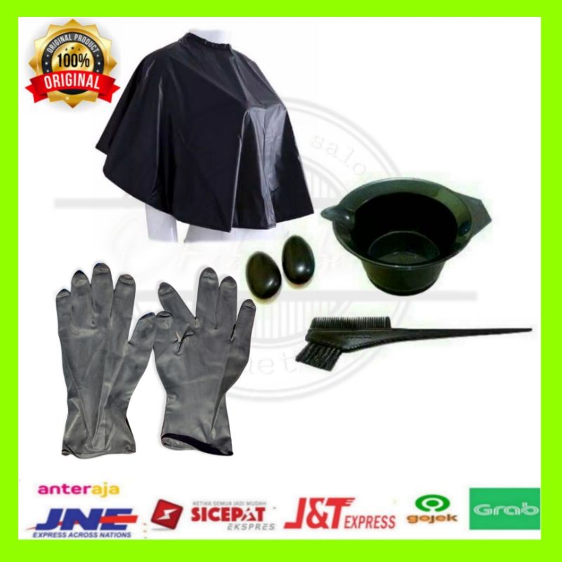 Peralatan cat rambut/alat semir rambut /smoothing rambut alat salon peket lengkap