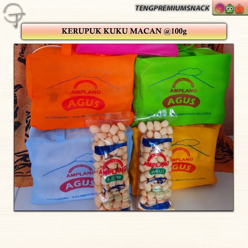 Jual Kerupuk Kuku Macan G Pcs Bonus Tas Polos Shopee Indonesia