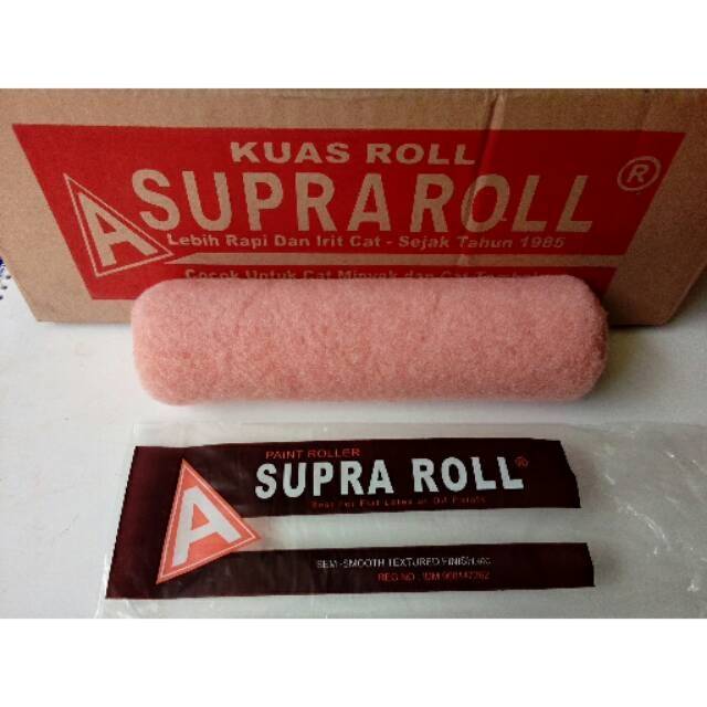 REFILL KUAS ROLL CAT SUPRA 9&quot;/ISI ULANG BUSA BULU ROLL CAT TEMBOK COPOT KUAS ROL MURAH