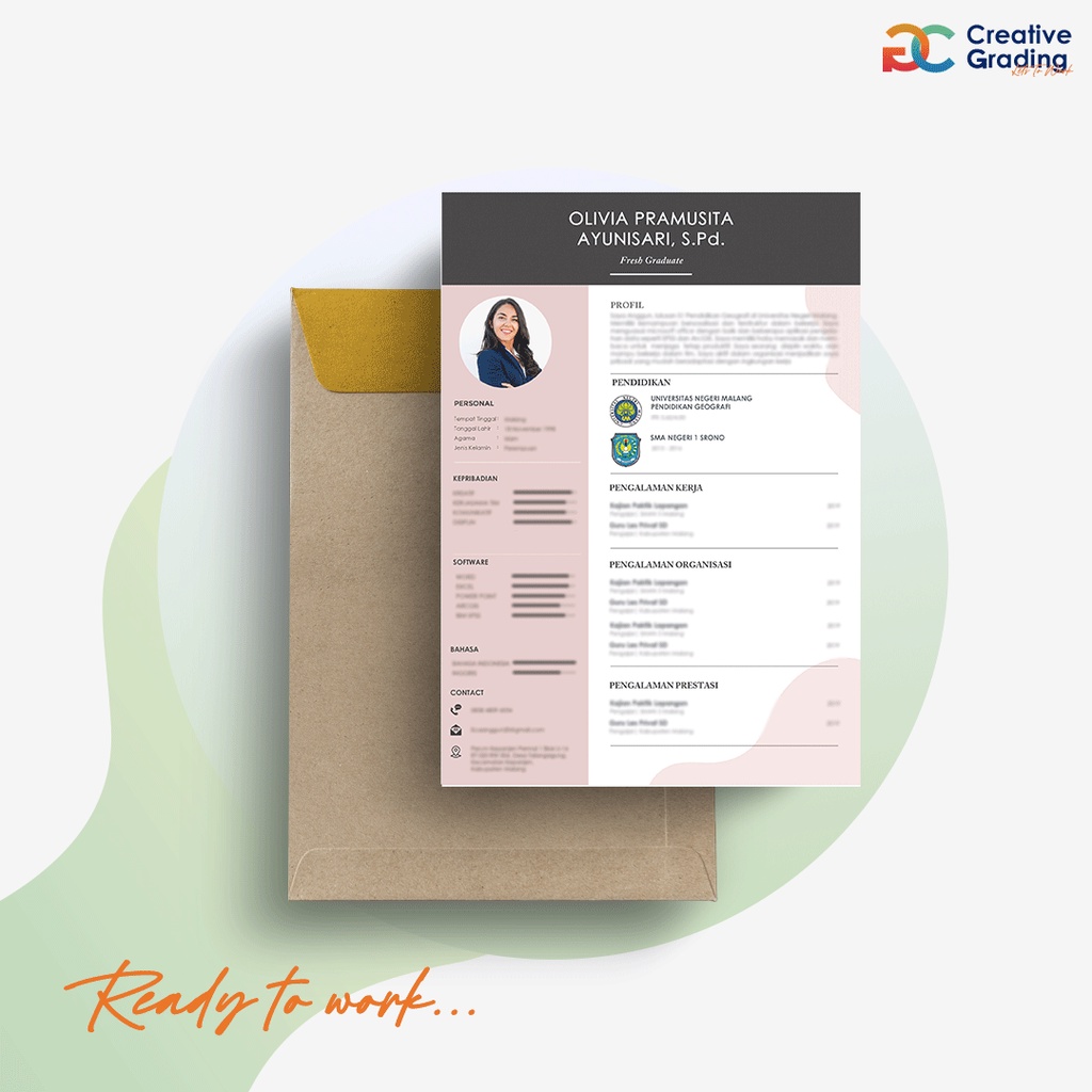 Paket Penyusunan Berkas + Desain CV dalam satu file professional (soft)