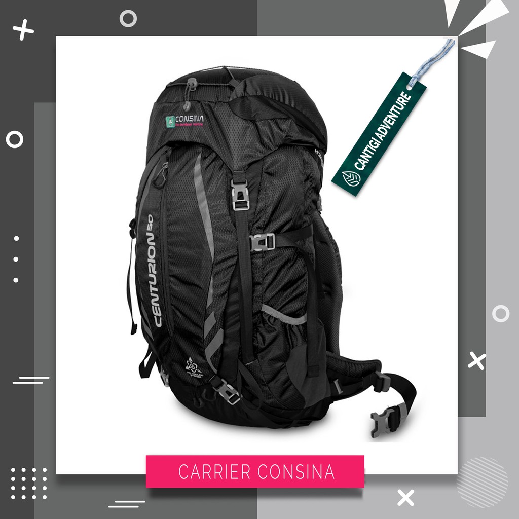 tas gunung carrier consina centurion 50 ltr