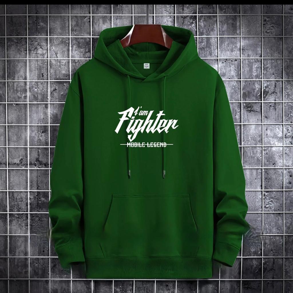 SWEATER HOODIE TULISAN IM FIGHTER / HOODIE MURAH TERLARIS / HOODIE POLOS / HOODIE PRIA DAN WANITA / UNISEX