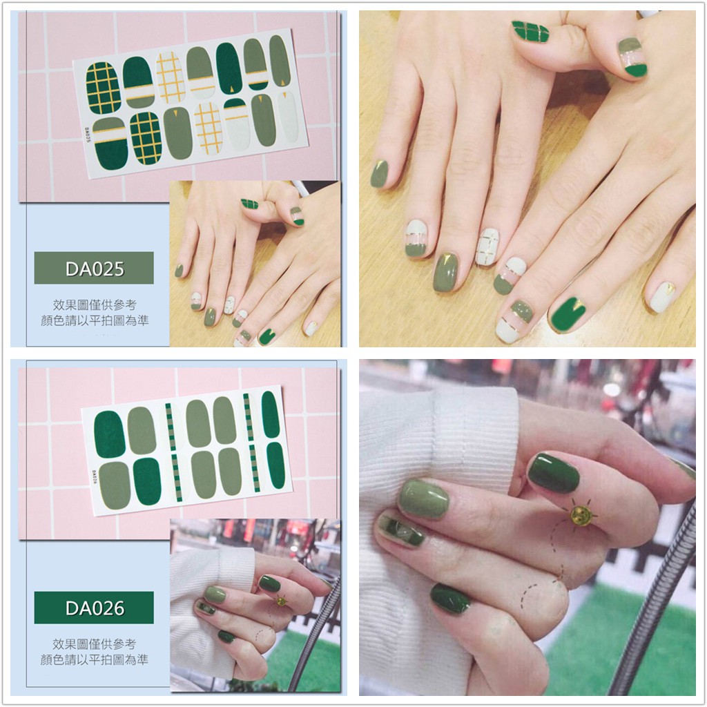 &lt;Jjoygirl&gt;DA Nail sticker motif / sticker kuku / stiker kuku / nail stiker glitter / stripes design