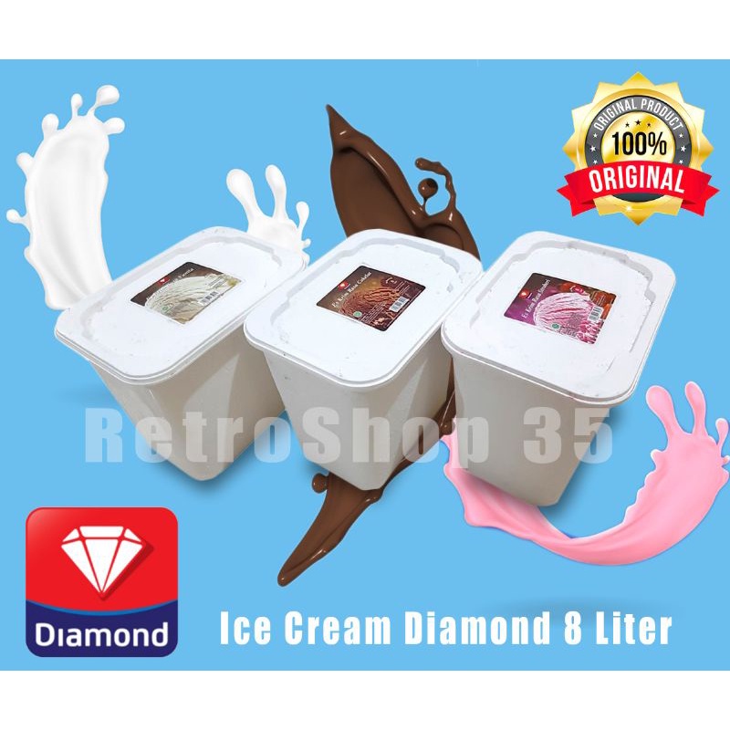 

Ice Cream Diamond 8 liter