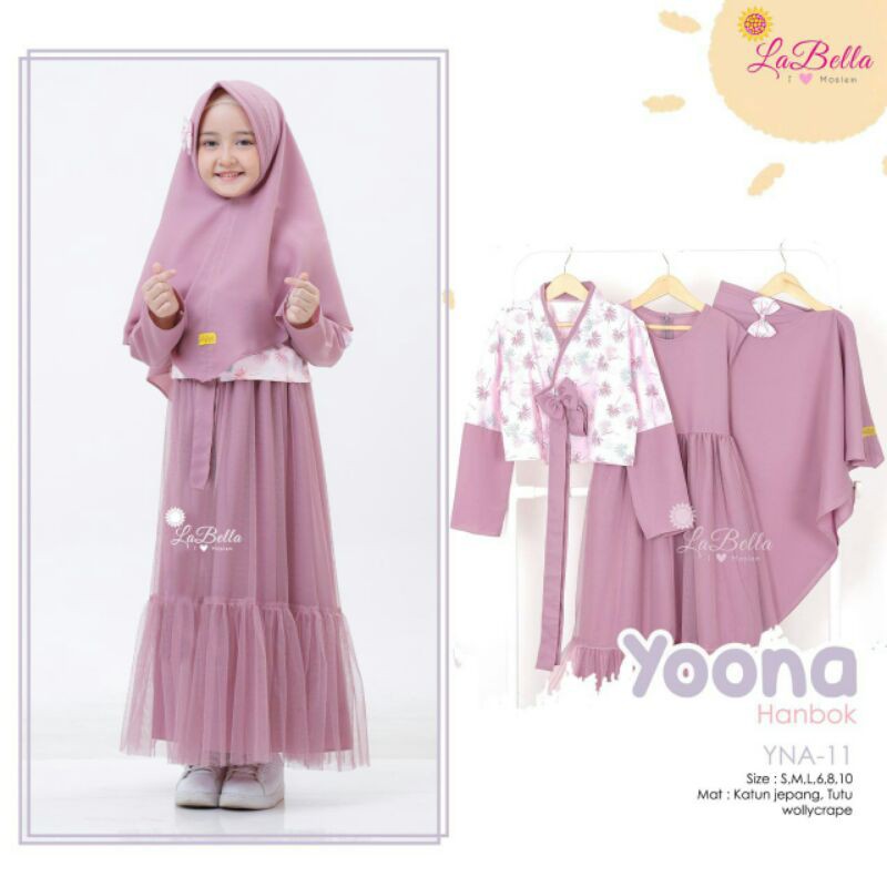 GAMIS ANAK HANBOK YOONA LABELLA (TUTU)