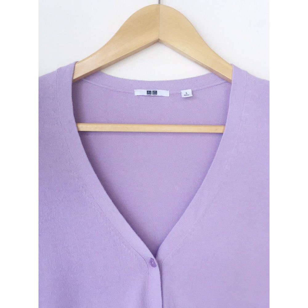 cardigan lilac uniqlo