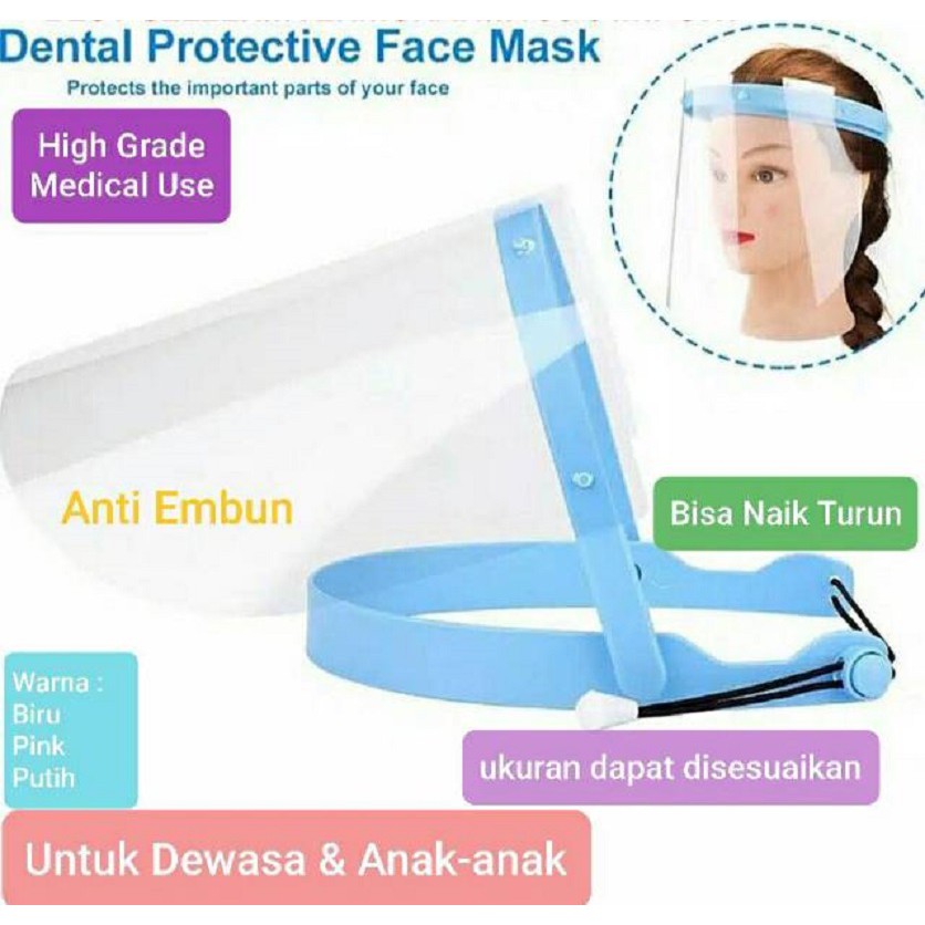 Face Shield Dewasa - Face Shield Anak - Pelindung Wajah APD