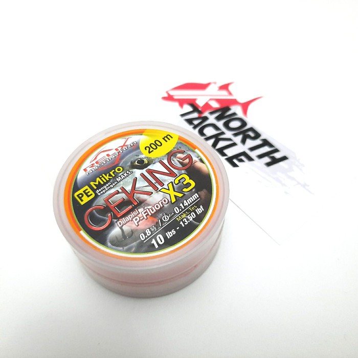 Senar PE RELIX NUSANTARA CEKING X3 200M PE 0.8 - 10LBS - 0.14MM