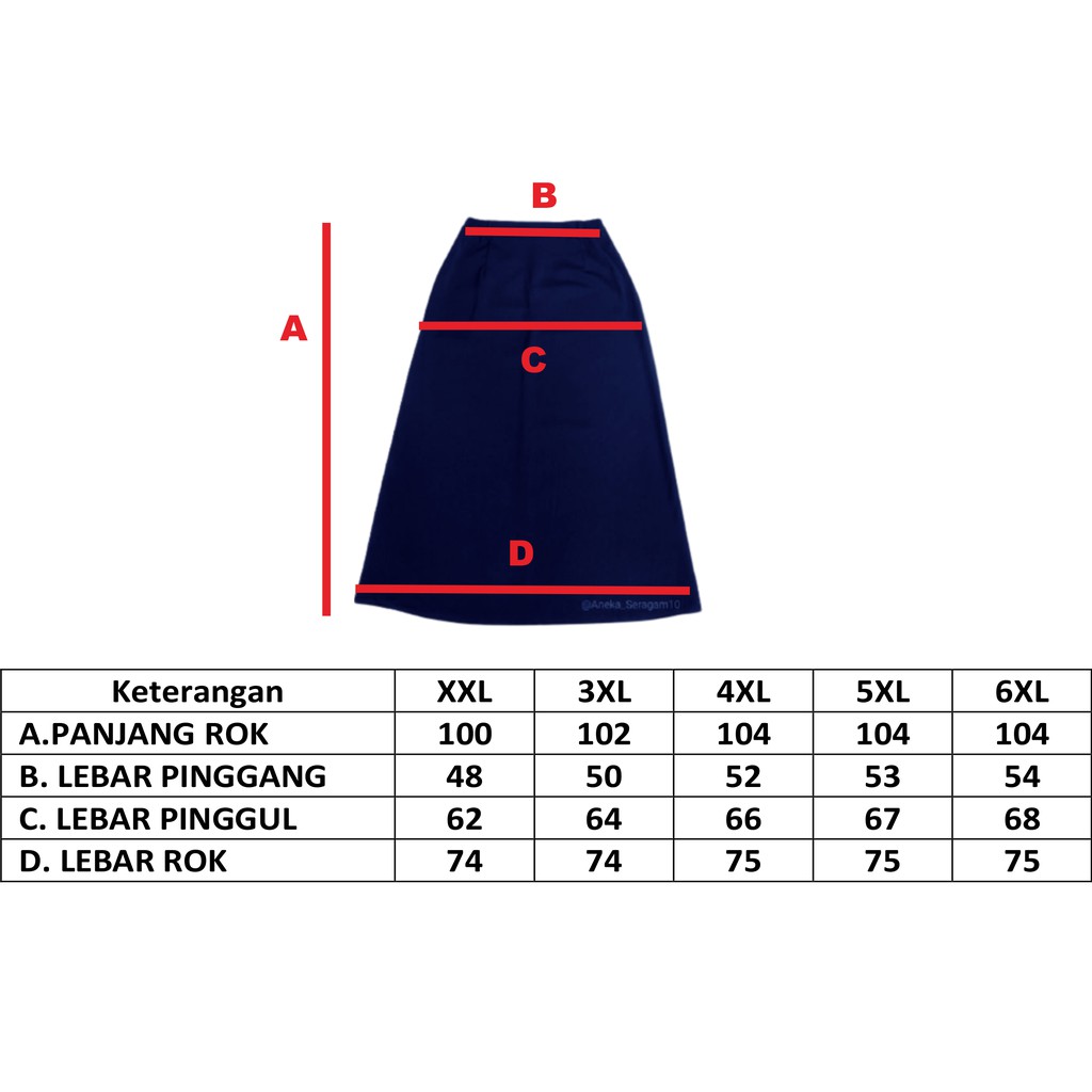 Rok Model A Scrub Medis APD OK Ukuran XXL-6XL Nagata Drill