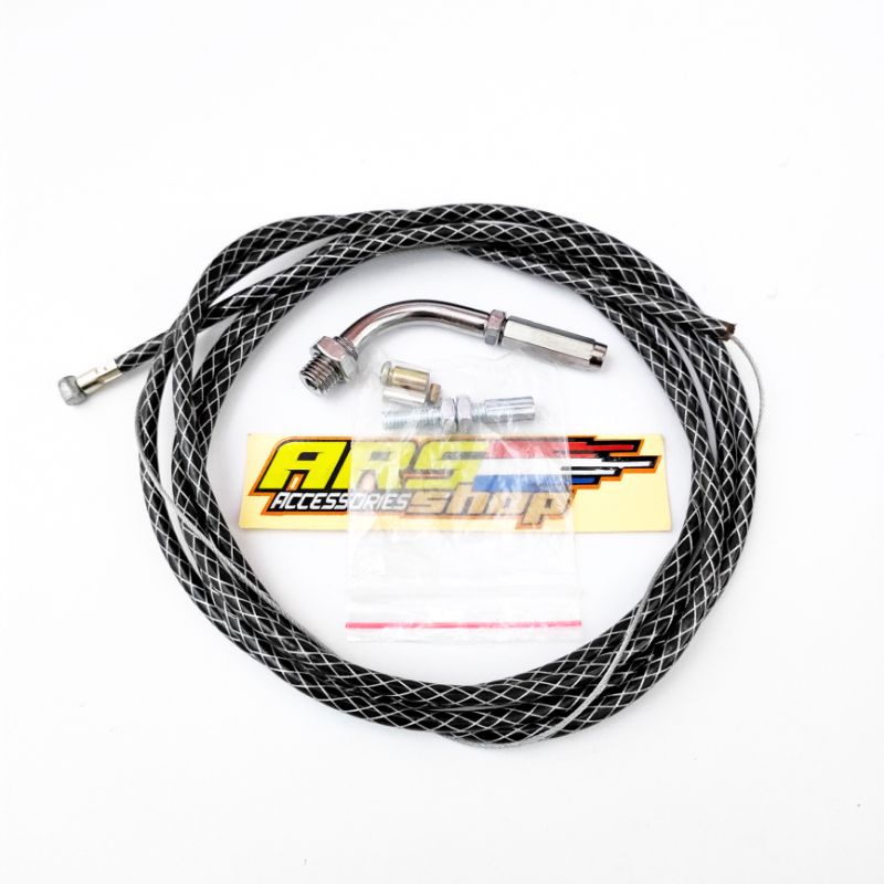 tali gas thailand Kabel gas variasi serat carbon panjang 190cm matic dan non matic bebek KABEL GAS S