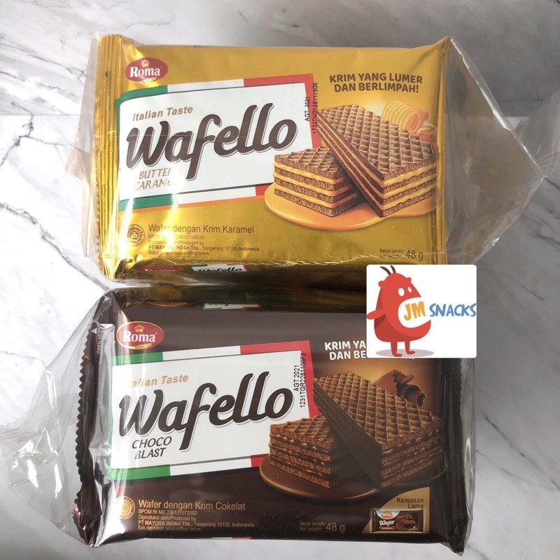 

[PROMO!!] Roma Wafello 10x48 gram - Cemilan Wafer Nikmat Chocolate Coklat