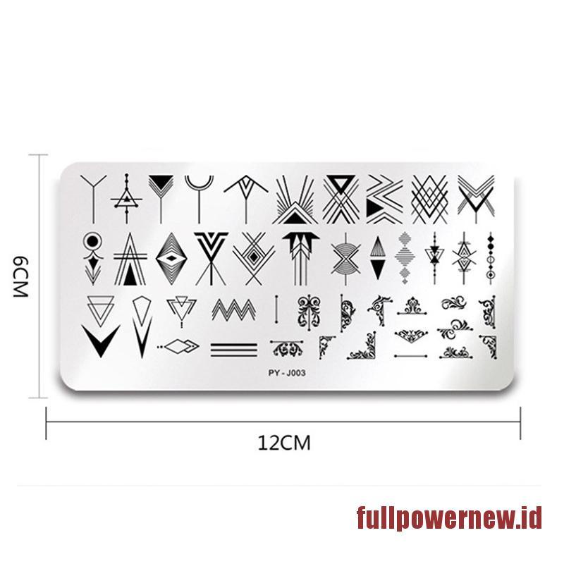 【COD】Wave French Line Nail Art Stamping Plates Stainless Steel Printing