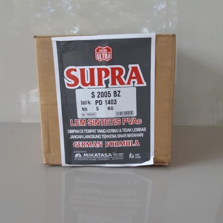 

[PRODUK GF99H] lem putih supra 5KG 8NK