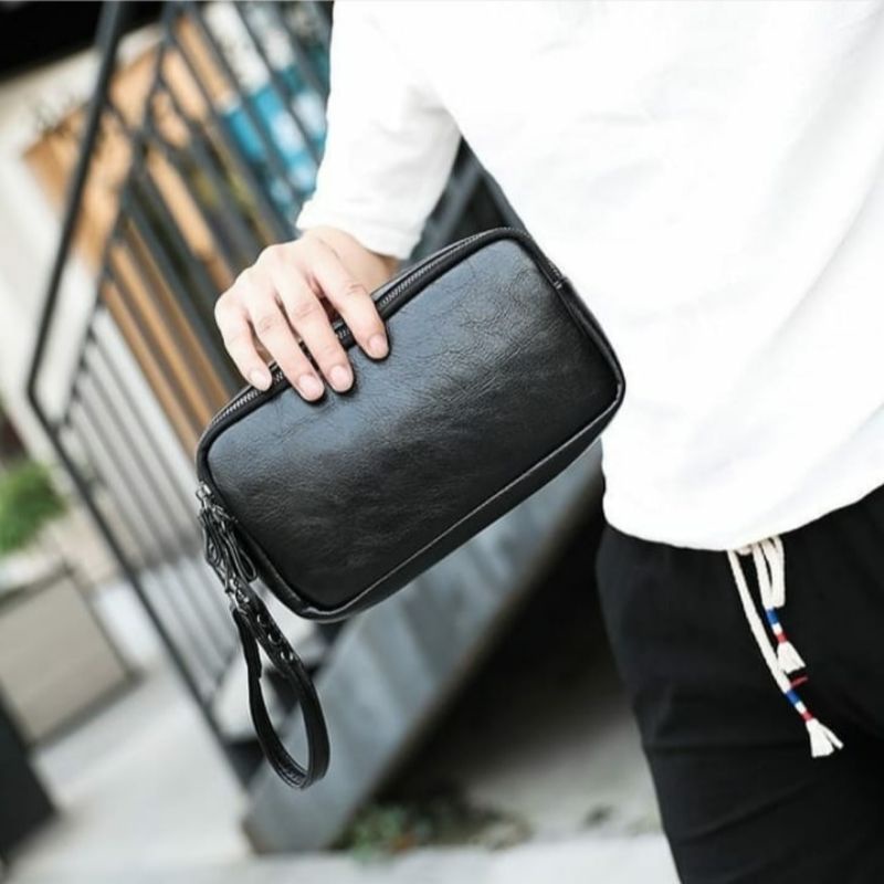 Clutch Bag - Tas tangan Kasual Kulit pria - Handbag