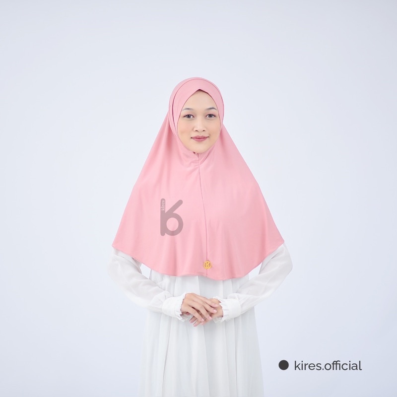 Khimar Bergo Melinda Instan Jersey Lubang Telinga