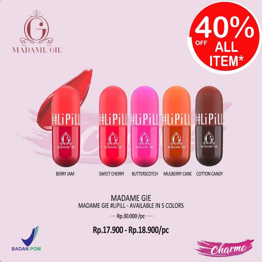 (READY &amp; ORI) Madame Gie LiPiLL Mini Lipstick BPOM