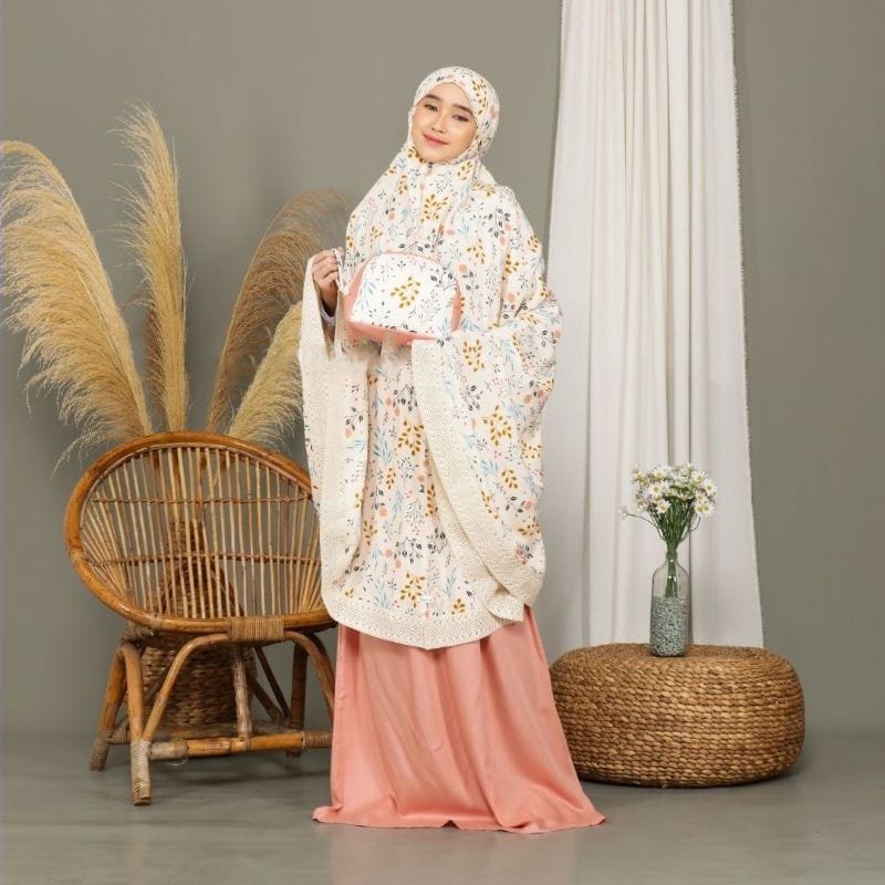 Mukena Jumbo Dewasa 2in1 DAISY Rayon Viscose Premium