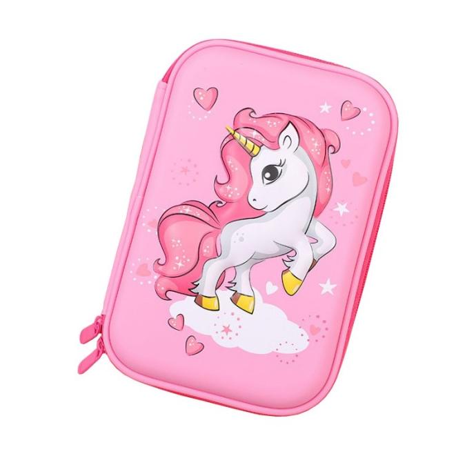 

Kotak Pensil Unicorn tempat pensil smiggle unicorn kado anak - Berdiri S pink