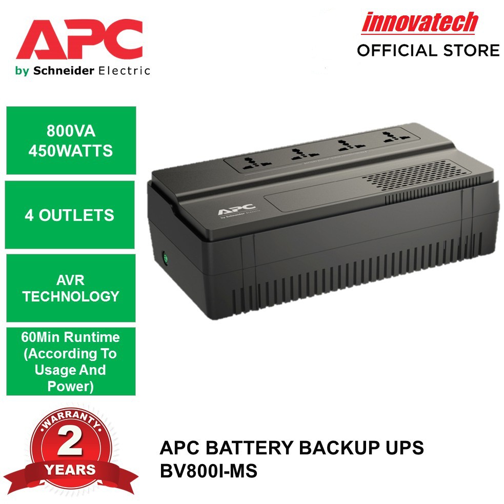 APC UPS BV800I-MS BV800IMS 800VA 450W