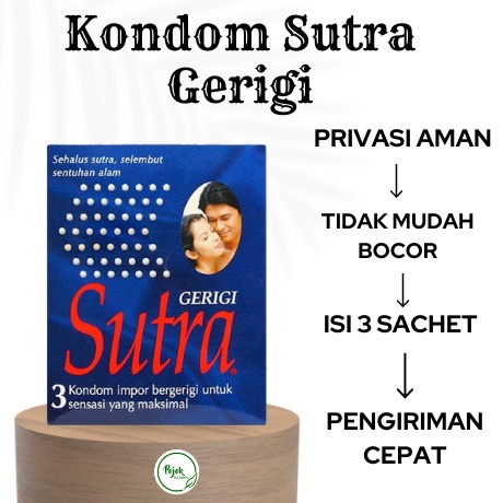 Kondom Sutra Gerigi isi 3 Pcs - Kondom Bergerigi