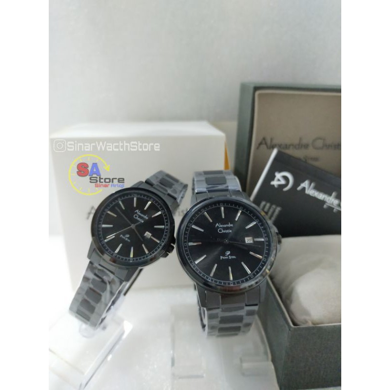 (Bisa satuan) Alexandre Christie 1014MD / LD Jam tangan Couple / AC 1014 MD / LD