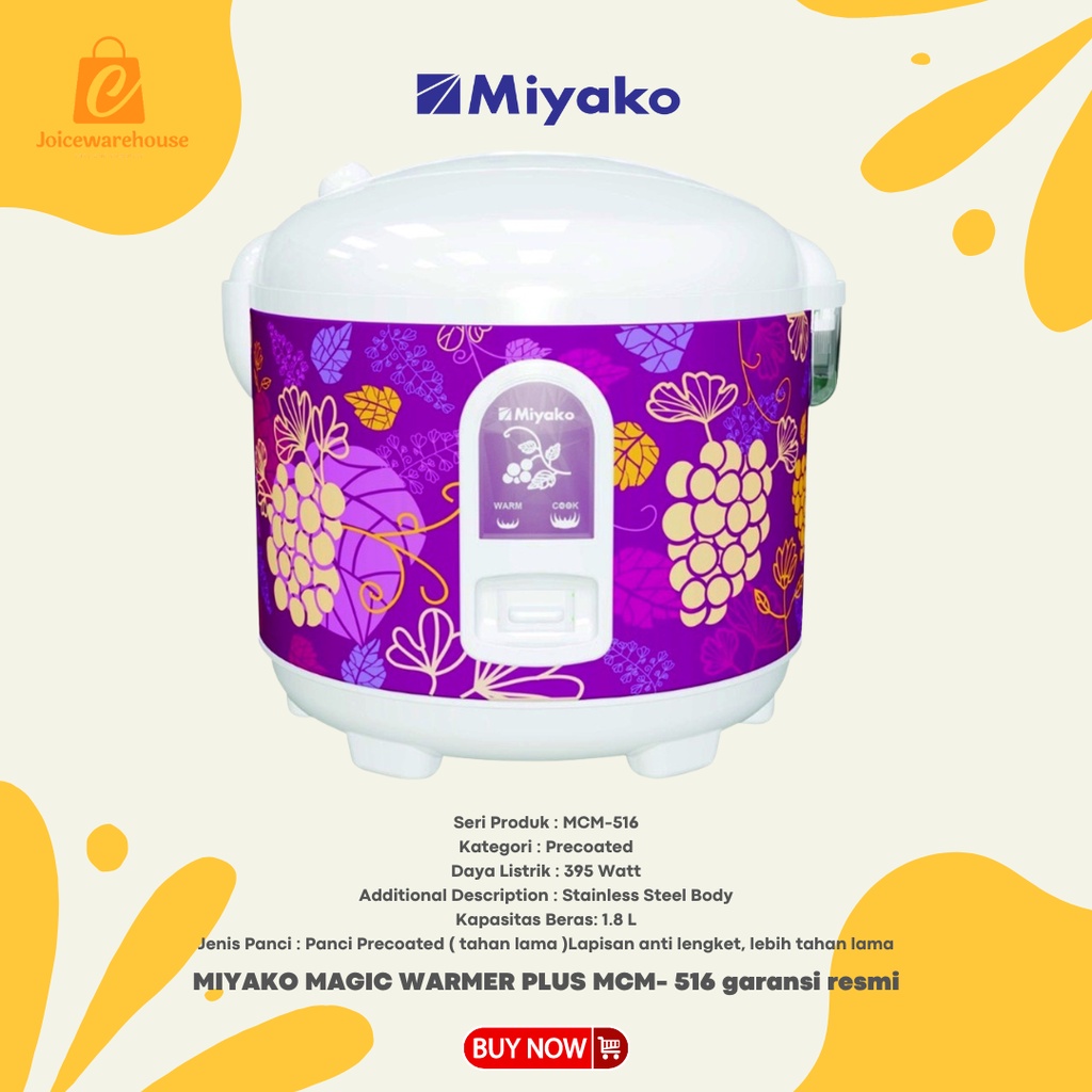 MAGIC COM / magicom / RICE COOKER MIYAKO MCM 516 PROMO MURAH