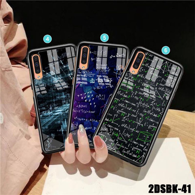 CASE CUSTOM ALL TYPE VIVO REALME XIOMI OPPO IPHONE 2D GLOSSY  MOTIF RUMUS MATEMATIKA FISIKA