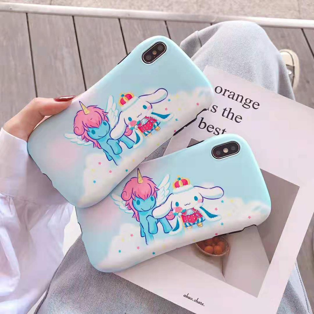 Soft Case Iphone Gambar Unicorn Dan Anjing Cinnamon Shopee Indonesia