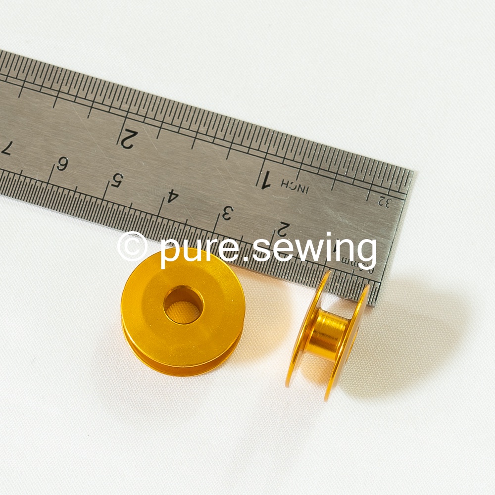 Spool / Sepul / Spul Mesin Jahit / Bobbin untuk Mesin Jahit High Speed / Bordir Kuning Emas Tua