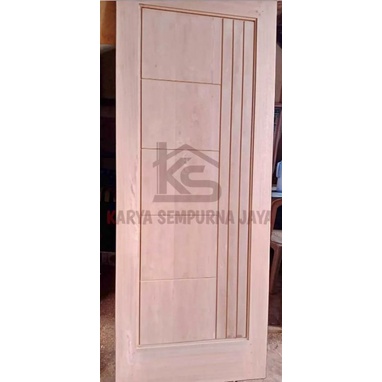 Pintu Kayu Kamar atau Utama Daun Pintu Kayu Jati Putih