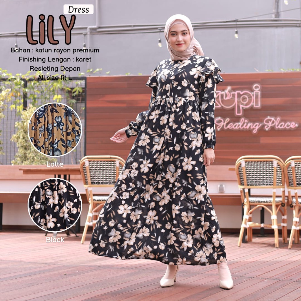 BeautyOne - Homey Dress Lily Gamis Dewasa Jumbo Bahan Katun Rayon Premium Nyaman Dipakai | Bisa Cod